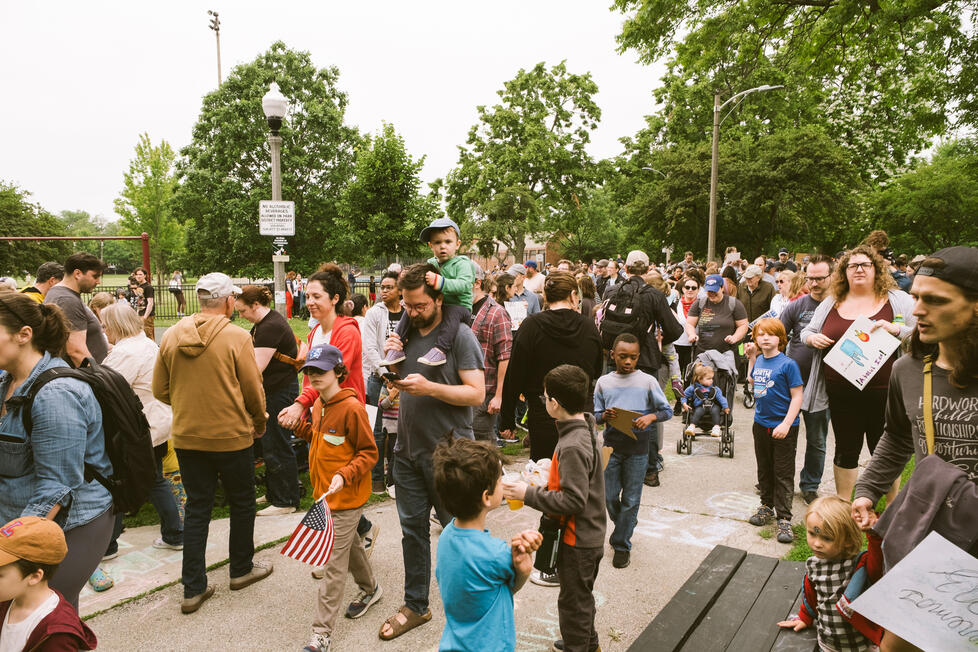 Chalk the Walk Protest